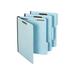 Globe-Weis 61542 Folders Two Inch Expansion Two Fasteners 1/3 Cut Letter Light Blue 25/Box