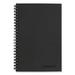 Wirebound Business Notebook 1 Subject Wide/legal Rule Black Cover 8 X 5 80 Sheets | Bundle of 2 Each