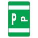 Alphaz Color-Coded Second Letter Alphabetical Labels P 1 X 1.63 Dark Green 10/sheet 10 Sheets/pack | Bundle of 10 Packs