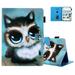 Universal Case for 7in Tablet Slim Light Weight Wallet Stand Folio Flip Cover Case for Samsung Galaxy Tab 7 / Kindle Fire 7 / MatrixPad Z1 S7/ Lenovo Tab M7 E7 7 /Android Tablet 7 Inch (Cute Owl)