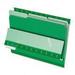 Pendaflex Interior File Folders 1/3 Cut Top Tab Letter Bright Green 100/Box