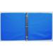 Royal Blue 3-Ring 2 View Binder 8.5 x 11 Vinyl Inside Pockets Mfd by Samsill - Pack of 6