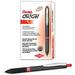 Oh! Gel Retractable Roller Pen .7mm Black Barrel Red Ink Dozen