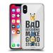 Head Case Designs Officially Licensed Despicable Me Funny Minions Bad Decisions Soft Gel Case Compatible with Apple iPhone X / iPhone XS