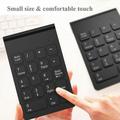 Wireless Numeric Keypad 2.4G Wireless Portable Numeric Keypad 18 Keys Number Numeric Keypad Keyboard for Bank Home Office Laptop/Notebook PC Computer