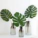 Cheers.US 1Pc Artificial Leaves Tropical Monstera Leaves Palm Tree Leaf Plant DIY Decorations for Home Kitchen Wedding Party