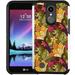 Pegacell Cover Case Compatible for LG K20 Plus LG K20+ LG K20 V LG Harmony k20 Case - Colorful Design Hybrid Armor Case Shockproof Dual Layer Protective Phone Cover - Gold and Purple Floral