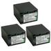 Kastar 3-Pack NP-FV100 Battery 7.2V 5750mAh Replacement for Sony HDR-CX230 HDR-CX250 HDR-CX260V HDR-CX280 HDR-CX290 HDR-CX300 HDR-CX305 HDR-CX320 HDR-CX330 HDR-CX330E HDR-CX350 Camcorder