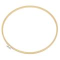 Uxcell 13 Round Bamboo Embroidery Hoop Circle Cross-Stitch Ring