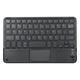 Andoer Wireless BT 3.0 Keyboard 59 Keys Ultra-slim Mini BT Keyboard with Touch Pad Support Android Windows iOS System for Laptop Phone Tablet Black