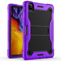 For Apple iPad Pro 11 2nd Generation 2020 / iPad Air 4th Generation 2020 Dual Layer Protective Shockproof Kickstand Heavy Duty Case Cover Purple/Black