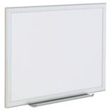 Universal Aluminum Frame Dry-Erase Wall Mounted Whiteboard Melamine/Plastic in Gray/White | 18 H x 1.5 D in | Wayfair UNV44618