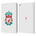 Head Case Designs Officially Licensed Liverpool Football Club Crest 1 White 1 Leather Book Wallet Case Cover Compatible with Apple iPad 10.2 2019/2020/2021