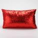 PhoneSoap Sequins Sofa Bed Home Decoration Festival Pillow Case Cushion Cover Red