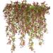 Artificial Vine Sinhoon Hanging Ivy Sweet Potato Leaves Plastic Plants Foliage Vines UV Resistant Greenery Fake Flowers for Indoor Outdoor Garden Door Wall Wedding Party Table Decoration Red 4Pcs