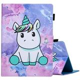 Universal Case for 7.9/8/8.3/8.4 Inch Tablet - Slim Wallet Stand Case Compatible with iPad mini 7.9/ Onn 8 Pro/ Android Tablet 8 In/ LG G Pad 8.3/ Tab M8/ Samsung Galaxy Tab 8.0 8.4 Inch (Unicorn E)