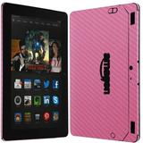 Skinomi Carbon Fiber Pink Skin+Screen Protector for Amazon Kindle Fire HDX 8.9