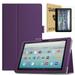 Epicgadget Amazon Fire 7 (2022) Case with Screen Protector PU Leather Stand Cover for Amazon Kindle Fire 7 inch Tablet 12th Generation (2022 Release) with 2 Pieces Fire 7 Tempered Glass (Purple)