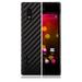 Skinomi Carbon Fiber Black Phone Skin+Screen Protector Cover for LG Optimus L5