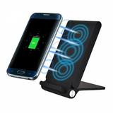 10W Fast Wireless Charger for T-Mobile REVVL 6 PRO 5G Phone - Folding Stand 3-Coils Charging Pad Slim J5R Compatible With REVVL 6 PRO 5G