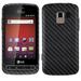 Skinomi Carbon Fiber Black Phone Skin+Screen Protector for LG Optimus Slider