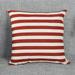 PhoneSoap Stripe Print Sofa Bed Home Decoration Festival Pillow Case Cushion Cover Pillow Cases Standard Size Cotton Red