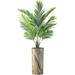 Artificial Palm Tree in Morden Planter Fake Areca Tropical Palm Silk Tree for Indoor Outdoor Home Decoration - 66 Overall Tall (Plant Pot Plus Tree)