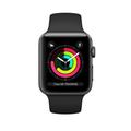 Restored Apple Watch Series 3 GPS Only 38mm Space Gray Aluminum Case with Black Sport Band (Refurbished)
