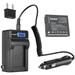 Kastar 1-Pack DMW-BCE10 Battery and LCD AC Charger Compatible with Panasonic Lumix DMC-FX55EB-K DMC-FX55EF-K DMC-FX55EF-S DMC-FX55EG DMC-FX55EG-K DMC-FX55EG-S DMC-FX55GK DMC-FX55K DMC-FX55P DMC-FX55S