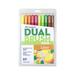 Tombow 56196 Dual Brush Pen Art Markers Citrus 10-Pack