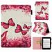 Dteck Smart Case For All-New Kindle Paperwhite (10th Generation 2018 Release) Premium Lightweight PU Leather Cover with Auto Sleep/Wake for Amazon Kindle Paperwhite E-Reader Rose Butterfly