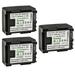 Kastar 3-Pack BP-809 Battery 7.4V 1500mAh Replacement for Canon BP-809 BP809 BP-809/B BP-809/S BP-819 BP819 BP-827 BP827 Battery Canon CG-800 Charger