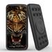 INFUZE Qi Wireless Portable Charger for Cricket Debut External Battery (12000 mAh 18W Power Delivery USB-C/USB-A Quick Charge 3.0 Ports Suction Cups) - Fierce Tiger