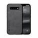 Dteck Luxury Leather Case for For Samsung Galaxy S9 Ultra Slim Thin Imported Leather Magnetic Shockproof Rugged Case Darkgray For Samsung Galaxy S9