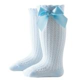 Baby Kids Cotton Soft Long Stockings Knee-High Over Calf Socks Infant Newborn Bow Stockings