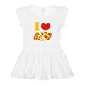 Inktastic I Love Pizza Girls Toddler Dress