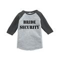 7 ate 9 Apparel Toddler Boy s Bride Security Wedding Grey Raglan