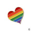 Flag Rainbow Heart Brooch Peace And Love Enamel Pins Clothes Bag Lapel Pin Pride Icon Badge Unisex Jewelry Gift