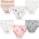 Jeccie Little Girls Cotton Brief Breathable Toddler Panties Kids Assorted Underwears 6 Pack 2-7 Years