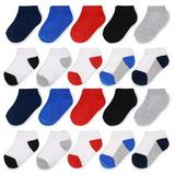 Fruit of the Loom Baby and Toddler Boy Low Cut Socks 20-Pack Size 6M-5T