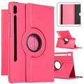 Smart Rotating Case for Samsung Galaxy Tab S8 2022/Tab S7 2020 11 inch (Model SM-X700/X706/T870/T875/T876) 360 Degree Rotating Protective Stand Cover with Pencil Holder Auto Wake Sleep Rose