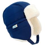 Jan & Jul Toasty-Dry Windproof Trapper Winter Hat for Infant Boy Girl (S: 3-9M Nebula Blue)