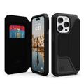 UAG Designed for iPhone 14 Pro Case Kevlar Black 6.1 Metropolis Folio Flip Wallet Rugged Protective Cover with Card Holder Magnetic Closure Compatible with Wireless Charging by URBAN ARMOR GEAR