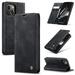 KONEE Phone Case Compatible with iPhone 14 Plus Leather Case PU Leather Flip Phone Case with [Card Slot] [Stand Function] Foldable Phone Case for iPhone 14 Plus Case Black