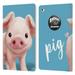 Head Case Designs Officially Licensed Animal Club International Faces Pig Leather Book Wallet Case Cover Compatible with Apple iPad mini 4