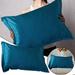 PhoneSoap Solid Color Silk Pillowcase Silk No Zipper Envelope Pillow Pillow Cover Pillow Cases Standard Size Cotton H