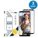 3x Samsung Galaxy S9 Plus Screen Protector Glass Film Full Cover 3D Curved Case Friendly Screen Protector Tempered Glass for Samsung Galaxy S9 Plus Black