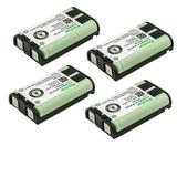 Kastar 4-Pack HHR-P104 Battery Replacement for Panasonic KX-TG5653B KX-TG5664B KX-TG5671S KX-TG5672B KX-TG5673B KX-TG5776S KX-TG6500B KX-TG6502B KX-TGA233 KX-TGA450B KX-TGA500 KX-TGA520M