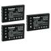 Kastar 3-Pack Battery Replacement for DZO-V58N DZO-V58N Pocket DZO-Z33 DZO-Z53 GO-HD H100 HD 720P IS-DV MZ-DV Pocket DV-5700 Pocket DV-8700 Pocket DV-8800LE Pocket DV-H100 PocketCam 8900