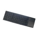 SuoKom Foldable Bluetooth Wireless Keyboard 64-Keys Ultra Slim Portable Keyboard with Touchpad Office School Supplies for Computer Desktop PC Laptop Tablet Travel